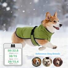 BJAYPET Thermal Lined Hooded Pet Sweatshirt, Thick & Warm Dog Clothes, Solid Color, Suitable For Small/Medium/Large Dogs (For 4-Leg Clothes, Please Refer To Back Length) - Multicolor - View 33