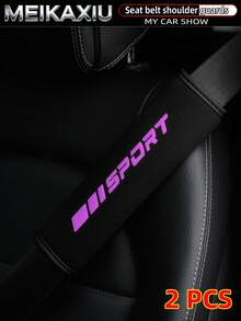 MEIKAXIU 1件/2件装 材质发泡印花 运动新款汽车安全带肩垫，汽车配件 - 發泡SPORT - 查看 24
