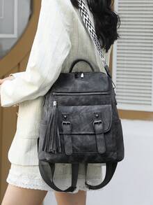 Chất liệu giả da | Khóa đôi trang trí * Dung tích lớn tiện dụng, tôn lên vẻ đẹp cổ điển của việc di chuyển trong đô thị - Dây đeo vai/tay cầm có thể điều chỉnh, người bạn đồng hành đa năng cho việc đi lại hàng ngày và những chuyến đi ngắn, hai cách mang. - Nhiều màu - Xem 10