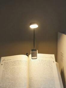 4颗LED黑色夹式阅读灯，3种色温，护眼阅读灯，可调光，迷你便携夹式阅读灯（不含电池），适合床头阅读 - 护眼，无级调光，迷你便携轻巧夹式阅读灯 - 小書燈 - 查看 5