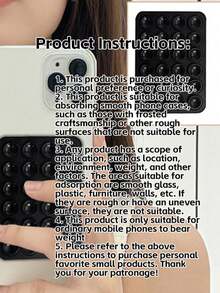 1/3pcs Silicone Suction Cup Phone Case Stand, Phone Suction Cup Stand, Octobuddy, Sticky Phone Stand, Sticky Phone Stand, Back-To-School Phone Stand - Multicolor - View 9