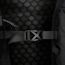 跑步背心、水袋背心、跑步背包、5升容量背包、前置智能手机口袋、男女通用跑步水袋背心、可调节肩带、登山杖固定器 - 黑色 - 查看 7