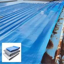 1pc (3.93* 78.7 Inches) Large Industrial Waterproof Roof Tape - Blue/Silver/Gray/Metal Roof Waterproof Material, Used For Metal Surfaces, Iron Plates And Roofs - Preventing Water Leakage, Metal Roof Protection, Flexible Materials - one-size - View 5
