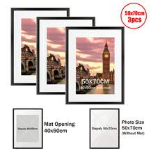 SURELIFE 1pc Photo Frame, Size 30x40cm/40x60cm, A4 Size, Black Aluminum Alloy Material, Suitable For Bedroom, Living Room Home Decor, Can Be Used As Gift, Birthday Gift, Graduation Gift, Etc.