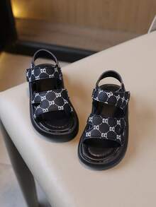 Children's Flat Sandals / Children's Fashion Lightweight Soft Comfortable Open-Toe Flat Sandals - Black - View 4