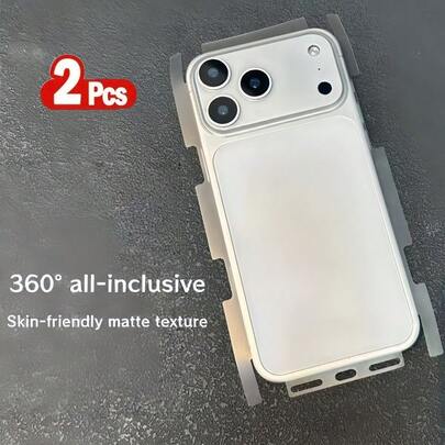 Compatible With IPhone 17 Pro Max/17 Pro/Air/16 Matte Back Film, Full-Coverage Edge Soft Film, Scratch-Resistant Effectively Prevents Stains Without Leaving Marks, High-Definition And Transparent Without Changing Color, Ultra-Thin Design. Applicable To Daily Shield, Office, Home Daily Shield Office Home Lens Protector Phone Camera Cover Waterproof Shockproof Anti-Fall Scratch Resistant