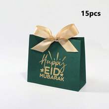 5/10/15-Piece Eid Mubarak Gift Box Set - Assorted Colors And Patterns, Paper Gift Boxes With Ribbons, For Parties And Holiday Gift Packaging - Multicolor - View 16