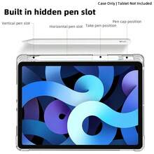 IPad 10th Generation Case, Smart Tablet Protective Cover With Sleep/Wake Function, Pencil Holder, TPU Soft Shell (Minimalist/Pink/Foldable Tablet Case). Tablet Protective Case Suitable For IPad Air 11-Inch, IPad A16, IPad Air 11-Inch (M2) - 2024, IPad Air 11-Inch (M3) - 2025 - Pink - View 4