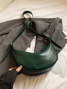 New Niche Fashion Shoulder Crossbody Bag Dumpling Bag - Green - View 6