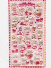 浮雕宝石贴纸，钻石手机壳装饰贴纸，可爱DIY手工日记贴纸，卡通可爱创意贴纸，手机贴纸，日系漫画创意装饰手机壳，行李箱贴纸（部分款式可能存在色差，随机发货）