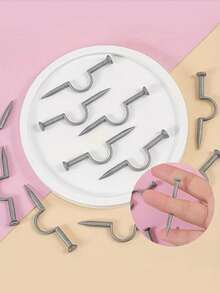 50pcs Finger Nail Piercing Prop Set, Party Gathering Interactive Joke Supplies, Friends Team Building Dinner Gag Creative Funny Small Gift - Multicolor - View 6