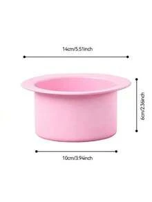 WEWAX 500毫升硅胶蜡熔化碗 - 微波炉便携式蜡加热器，通用配件，适用于硬蜡/蜡豆，全身脱毛（手臂/腿部/比基尼线），可重复使用。可作为送给男友/女友、约会、节日、情人节和新年礼物。