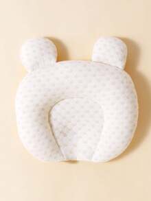 momscare 1pc Heart Print Baby Pillow, Breathable And Moisture-Wicking, Suitable For All Seasons