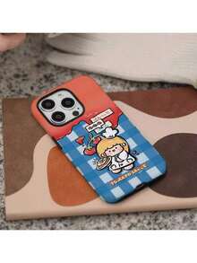 UE (DE et ES) Étui film deux en un Fille fait des pâtes - Protection durable, absorbant les chocs et à la mode - Pour 16 15 14 13 12 11 Plus Pro Max Cadeau d'anniversaire parfait pour les amis, les produits de première nécessité, surface mate, accessoires amusants, matériau résistant, étui de protection, étui de téléphone, jeunes adultes, passionnés de technologie - Blanc - Voir 5