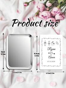 54pcs Customized Wedding Poker Guest Message Cards, Personalized Floral Decorative Border Wedding Blessing Cards, Multi-Color Bridal Shower Souvenir Cards, Suitable For Wedding Guest Book, Bridal Shower Events, Wedding Reception Decoration - Multicolor - View 6