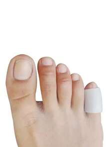 1 Pair Soft & Comfortable Silicone Toe Pads, Anti-Friction Suitable For Men & Women, Fit For High Heels And Casual Shoes - Clear - View 4