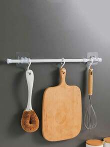 2 Pieces Set Of Punch-Free Curtain Rods, White Adjustable Spring Tension Curtain Rods (30cm/40cm/55cm/60cm), Expandable Spring Curtain Tension Rods Suitable For Windows, Bathrooms, Cabinets, And Kitchens, Telescopic Rods, Shower Curtain Rods, Clothes Drying Rods, Kitchen Pendant Rods, Wardrobe Struts, Door Curtain Rods