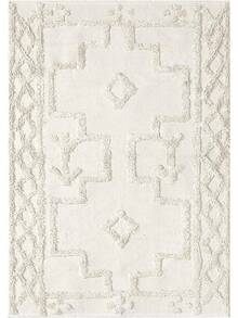 Boho Area Rug 3' X 5', Washable Cotton Woven Entryway Rug With Tassels, Moroccan Tufted Bedroom Rug, Farmhouse Floor Carpet Entry Office Porch Living Room Kitchen, Modern Bohemian Style - 淺褐色的 - 查看 9