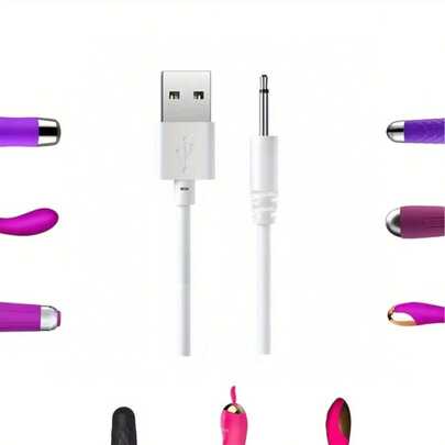 3-In-1 USB Charging Cable, DC2.5 And DC2.0 Pins, Suitable For Powering Facial Cleansing Brush, Beauty Device And Other Small Appliances