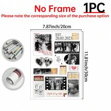 1pc Personalized Valentine's Day Customized Poster, Home Decor, Valentine's Gift, Photo Customization, Customizable Items, Room Decoration, Frame Optional - Multicolor - View 17