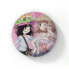 58mm 新款趣味动漫《丧女》黑木智子后室徽章胸针，动漫抱枕胸针，包包配饰装饰，朋友礼物，圣诞风格 - 58 mm - 查看 34