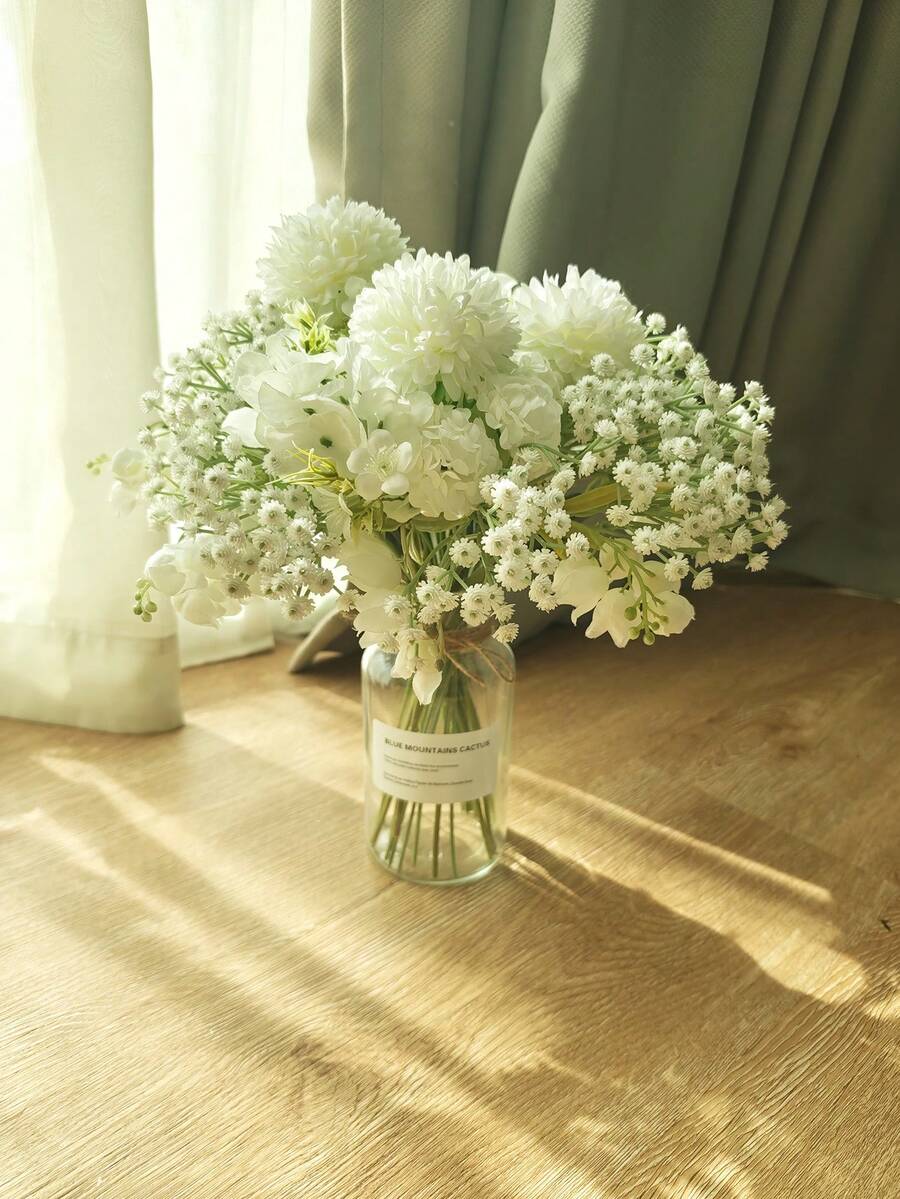 1/4/23pcs Artificial Flower Bouquet, Minimalist Modern Style, Bendable - Suitable For DIY Flower Wall, Scene Decoration, Living Room/Bedroom Vase Arrangement, Wedding, Party Decor, Tabletop Decoration. Also For Room Decor, Home Decor, Kitchen Decor, Wedding Decor, Dining Table Centerpiece, Office Decor, Garden Decor, Outdoor Decor, DIY Valentine''s Day Gift.