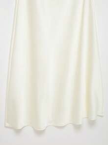 DEEKA 夏季新款女士时尚性感露背V领蕾丝拼接长裙，欧美风派对白色优雅款 - 白色 - 查看 10