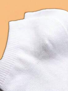 20 Pairs Women's Solid Color Ankle Socks - White - View 2