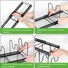Pot Lid Racks - 30-58CM, White - View 6