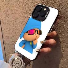 Funda de teléfono con acabado brillante de Hora de Aventuras adecuada para 17 Pro Max 17 Air 16 Pro MAX 15 Pro Max 14 Pro 13 Pro 12 11 Funda de teléfono personalizada para hombres y mujeres Son excelentes regalos para novias, novios y familiares para Navidad y Halloween - Negro - Ver 3