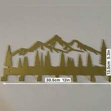 Gold Key Hanger, Wall-Mounted Metal Art Decor And Storage Rack, Multi-Functional Organizer For Kitchen And Living Room, Stylish Entryway Accent With Durable Metal Build, Space-Saving Key Holder And Decorative Rack For Home Organization, Versatile Wall Jewelry Holder And Small Item Storage Solution, Perfect For Organizing Mail, Keys, Receipts, Accessories, And Small Gadgets; Enhances Room Aesthetics With A Modern Silhouette; Easy To Install With Included Mounting Hardware; Strong Metal Construction For Daily Use; Ideal Gift Idea For Housewarming And Wedding Decor - Gold - View 7