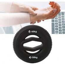 Ejercitador De Mano, Fortalecedor de Antebrazo de Mano Negro café Hueco Ergonómico Fortalecedor De Agarre De Mano con Material de silicona amigable con la piel para Aliviar el Estrés,36984732 - Multicolor - Ver 5