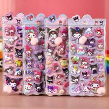 1pc Cartoon Soft Cute Peach Sticker Sanrio Squat Decompression Pinch Music Sticker Book Valentine's Day Gift New Year Gift Random Style - Multicolor - View 7