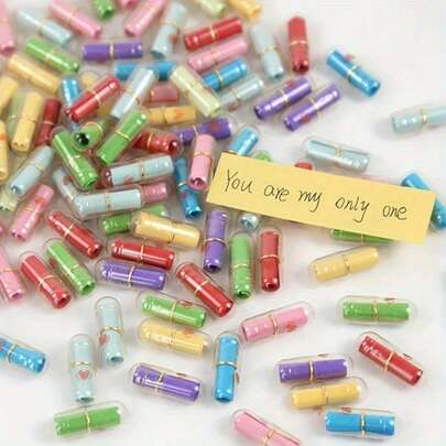 105 viên nang nhỏ hình trái tim nhiều màu sắc, quà tặng sinh nhật, quà bất ngờ cho bạn gái/bạn trai, quà tặng đám cưới, quà sinh nhật bất ngờ, đạo cụ trò chơi.