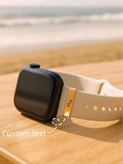 [Custom] 1pc Customized Watch Decoration Buckle, Suitable For Watch Bands & Jewelry, Personalized Name Stainless Steel Clasp (Silver/Gold), Watch Accessories & Jewelry, Unique Gift For Couples, Friends, Suitable For Back To School And Thanksgiving