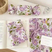 5/10/20/40PCS Purple Trumpet Shaped Teddy Bear Pattern Gift Wrapping Paper, Suitable For Moisture-Proof And Shatterproof Item Protection, Suitable For Birthdays, Valentine's Day, Gifts, Clothing, Gift Packaging, And Decorative Box Filling - Purple - View 5