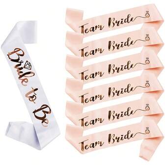 1pc Teambride Bridesmaid Sash, Bachelorette Party Shoulder Strap