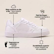 Men's Astra Casual Original Sneaker Street Skate Shoes R1455 - 白色 - 查看 2