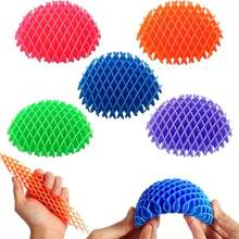 Đồ chơi sâu giảm căng thẳng 1/2/4 chiếc - Đồ chơi giảm căng thẳng nhiều màu sắc, đồ chơi giảm stress, đồ chơi kháng lực, đồ chơi giảm lo âu cho trẻ em và người lớn, đồ chơi lưới đàn hồi. - Nhiều màu - Xem 7