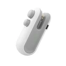 OBOVAY 1 Stück USB aufladbares Mini Thermosiegelgerät, Doppelfunktion Schneiden und Versiegeln, tragbar für Outdoor-Camping, Haushalts-Lebensmittel-Vakuumiergerät, plastikfreier Snack-Versiegler - Verschiedenfarbig - Übersicht 7
