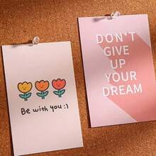 30/50/100/200pcs Assorted Push Pins, Multicolor Plastic Thumbtacks, For Soft Cork Board, Office & School Supplies, Back To School, Home & Office Essentials - Transparent - View 9