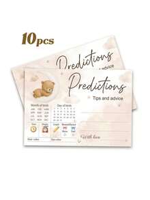 Party Game Gender Reveal Game Card Atmosphere Decoration Props For Boys Or Girls Anniversary Gift Party Decoration Happy Birthday Party Wedding Gift Bridal Shower SuppLies Prediction Advice Card - Shape - View 7