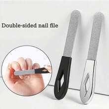 4pcs Double-Sided Stainless Steel Nail File, Nail Grinder, Sanding Strips, Grinding Strips, Thick Nail File - Multicolor - View 2