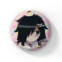 58mm 新款趣味动漫《丧女》黑木智子后室徽章胸针，动漫抱枕胸针，包包配饰装饰，朋友礼物，圣诞风格 - 58 mm - 查看 33