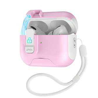 Pink Ice Cream Magnetic Switch With Stand Simple Earphone Case Suitable For AirPods Pro 3/ Pro/Pro 2/ 4/Wireless Earphone Cover Protective Case, Fashionable And High-End For Men And Women