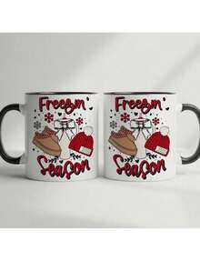 1 Frozen Season Christmas Coffee Mug With Snowflake Hat And Winter Boots Design - Pink And White Holiday Mug With Red LeIt Is A Novel Customized Gift Water Mug Suitable For Both Men And Women. It Is Highly Suitable For Giving As A Gift On Valentine's Day, Mother's Day, Father's Day, Thanksgiving Day, Birthdays, And Anniversaries.Father's Day Gifts - 列印 - 查看 1