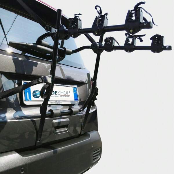 OISE ART STORE Portabici Universale Posteriore Da Auto Per Trasporto Di 3 Bici O Mountain Bike -