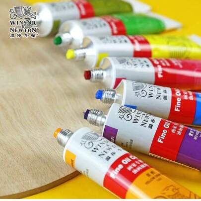 45ml/1.52oz Pintura al óleo Windsor & Newton, tubo individual, pinturas al óleo profesionales de color completo, adecuadas para pintura sobre lienzo, calidad de artista, alta opacidad, excelente saturación de color, adecuadas para principiantes y artistas adultos, también un excelente regalo para artistas. Empaque aleatorio (nuevo o antiguo), adecuado para la temporada de regreso a la escuela, el Día de la Madre, regalo para mamá y suministros de arte.
