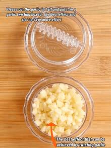 1 件装蒜泥器工具，手动蒜泥器压蒜器，蒜泥器剥蒜器，家用厨房手持式蒜泥器，厨房小工具蒜泥器，用于切碎大蒜、洋葱、生姜、水果、沙拉、蔬菜（颜色和款式随机）