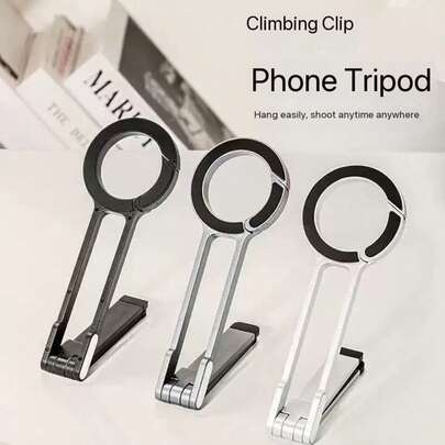 磁吸式手机支架，多功能可折叠徒步夹式支架，便携式三脚架，适用于摄影、直播、自拍